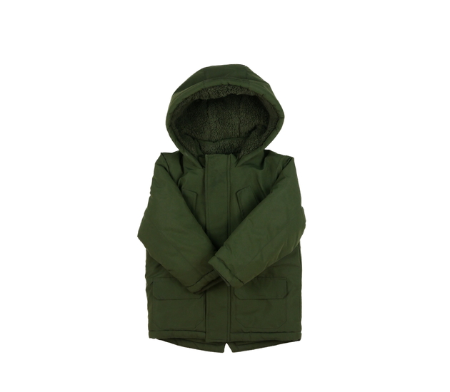 Tmavě zelená zimní bunda