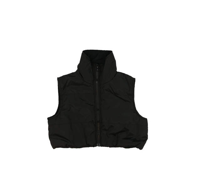 Černá crop vesta 