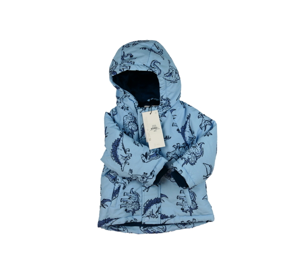 Nová krásná modrá dinosauří zimní bunda Primark 