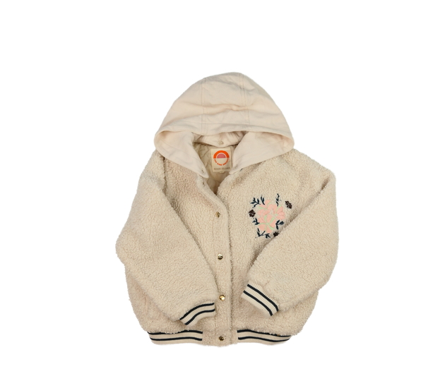 Krásná beránková bunda s květinami River Island