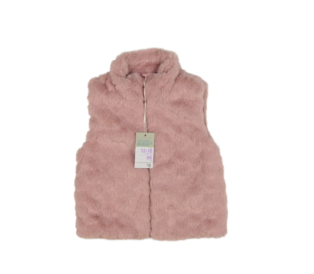 Nová růžová chlupatá vesta Primark 