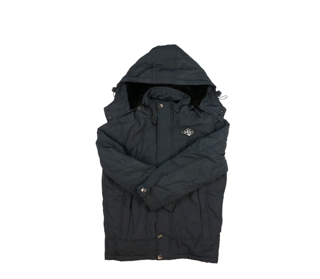 Šedá zimní bunda s vnitřním kožíškem 