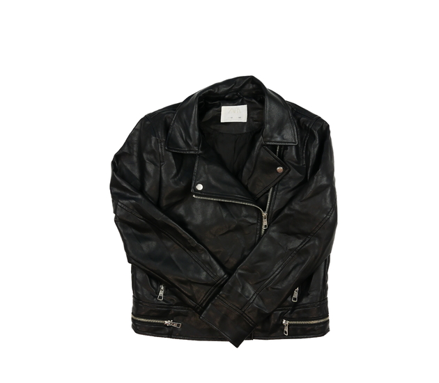 Černá koženková bunda Zara