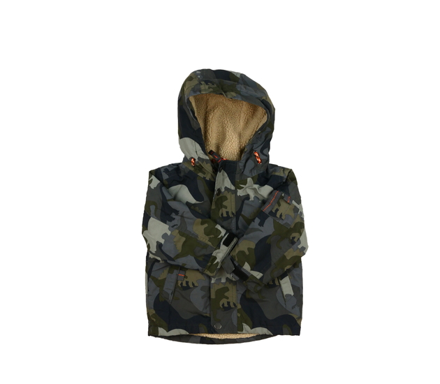 Khaki dinosauří zimní bunda Next