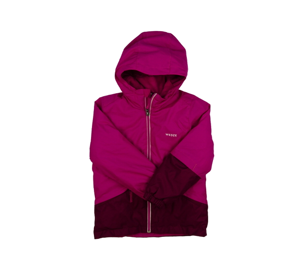 Sytě růžová zimní bunda Decathlon 