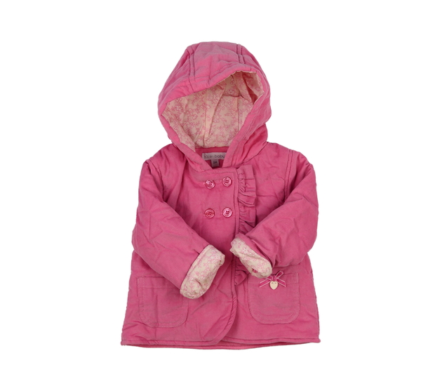 Růžový kabátek s volánky 