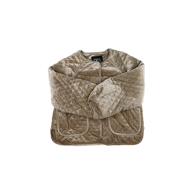 Světlý prošívaný kabátek Zara