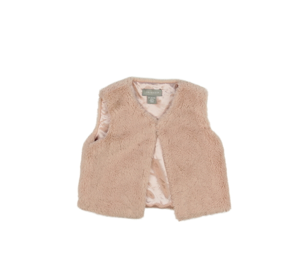 Růžová chlupatá vestička Primark 