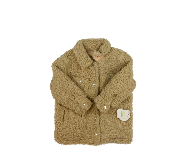 Nový hnědý beránkový kabátek 