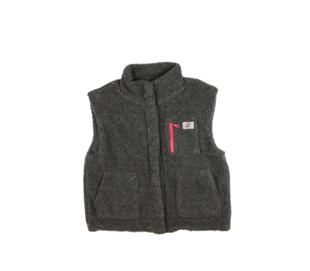 Šedá beránková vesta Next