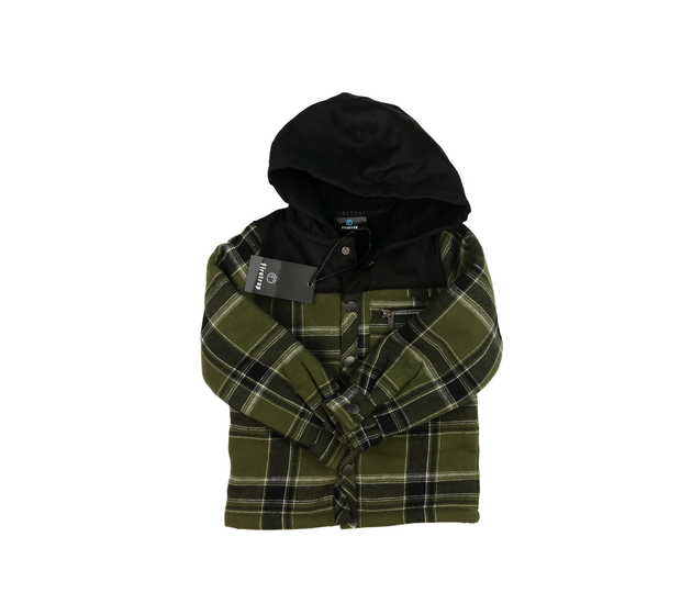 Nová přechodová černo-zelená bunda Firetrap