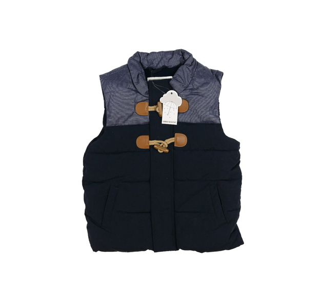 Nová modrá vesta s teplou podšívkou