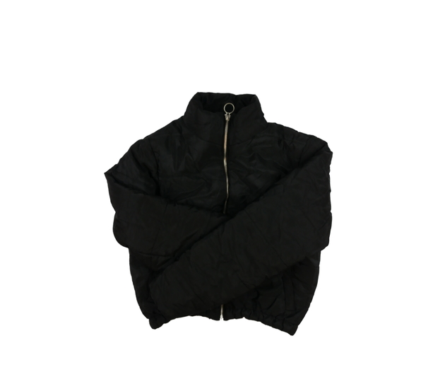 Černá prošívaná zimní crop bunda New Look 