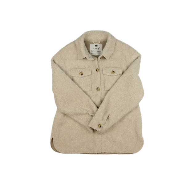 Hnědý beránkový kabátek F&F