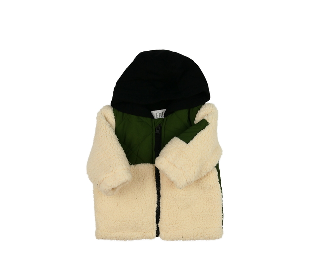 Zeleno-krémová teplejší bunda F&F