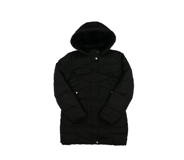 Krásný černý prošívaný zimní kabát George