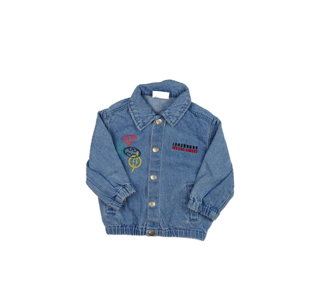 Krásná riflová bunda s postavami DC Primark 