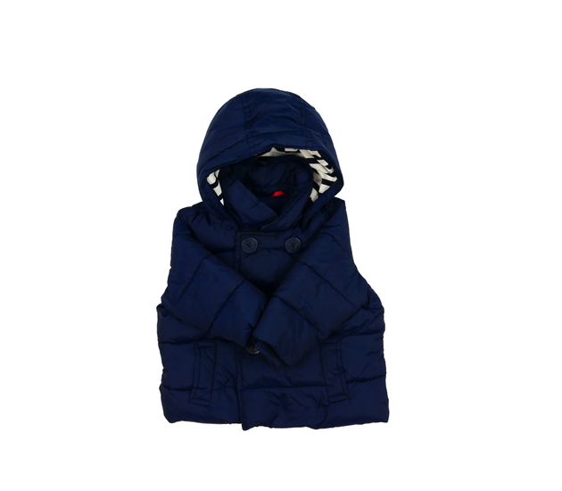 Tmavě modrá prošívaná zimní bunda Gap