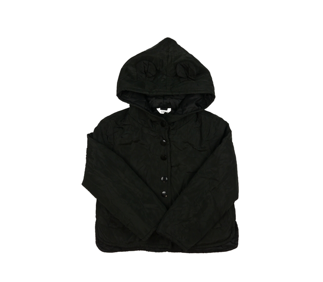 Černá přechodová bunda s oušky 