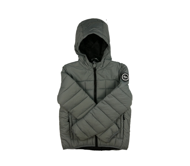 Šedá prošívaná zimní bunda Hype