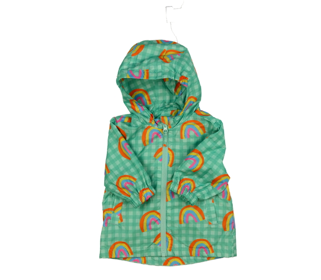 Zelená větrovka s podšívkou a duhou Next