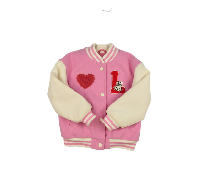 Růžovo-krémová prošívaná bundička George