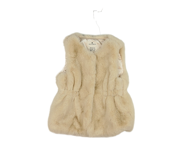 Hnědá chlupatá vesta 