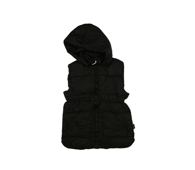 Černá prošívaná delší vesta H&M