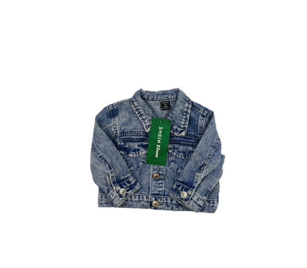 Nová modrá melírovaná riflová bunda 