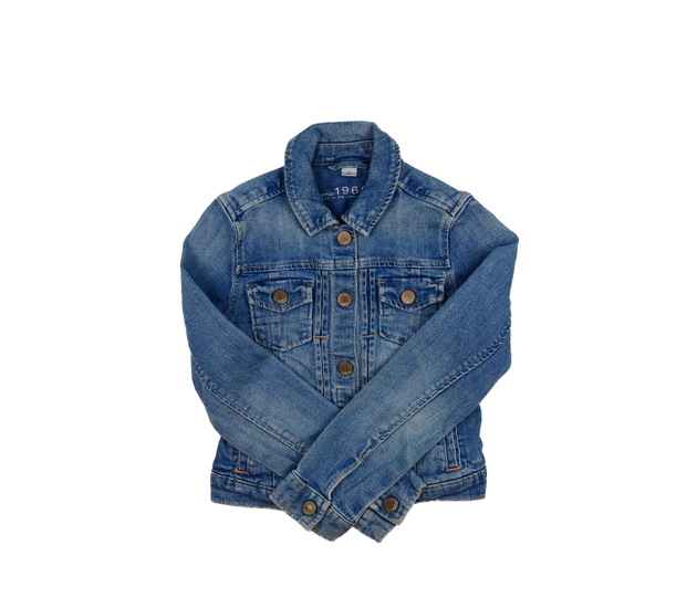 Modrá kratší riflová bunda 