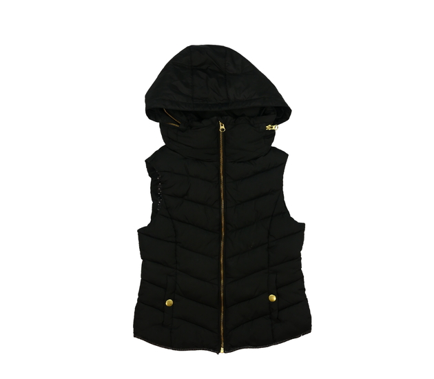 Černá prošívaná vesta Next