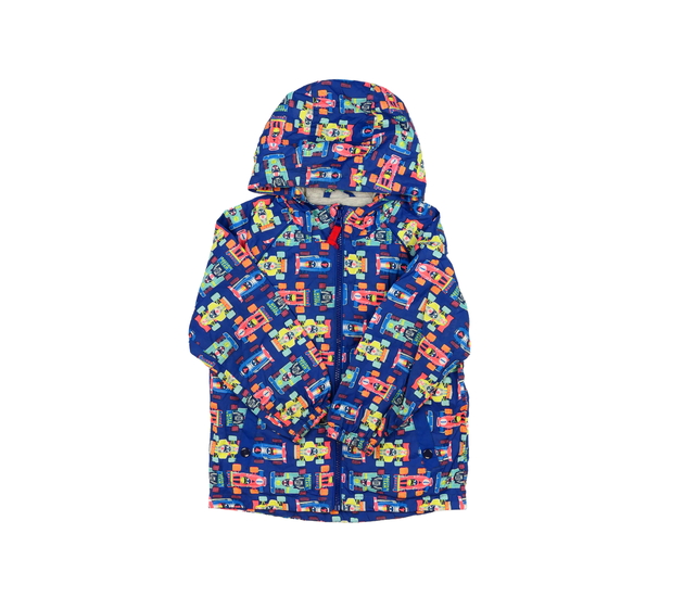 Modrá slabá bunda s podšívkou Tu