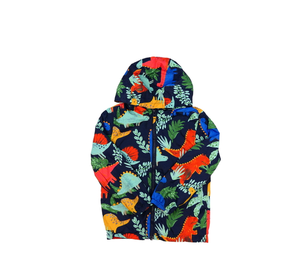 Tmavá přechodová bunda s dinosaury George