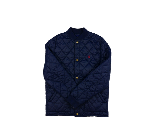 Tmavě modrá prošívaná bunda vel. 176 Ralph Lauren