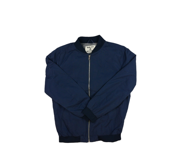 Tmavě modrá přechodová bunda 