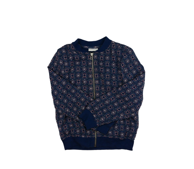 Tmavá vzorovaná lehká bunda 