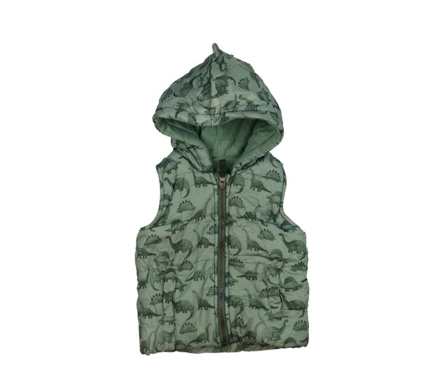 Zelená prošívaná dinosauří vesta George