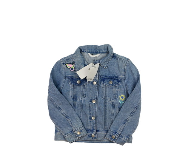 Nová modrá riflová bunda s nášivkami M&S