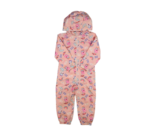 Růžová kombinéza do deště Prasátko Pepa 