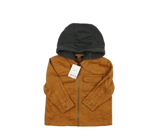 Nová hnědá bunda s kapucí Next