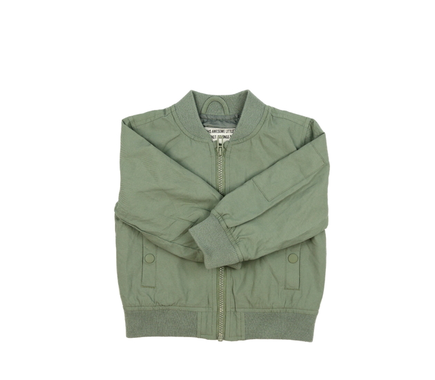 Zelená přechodová bunda 