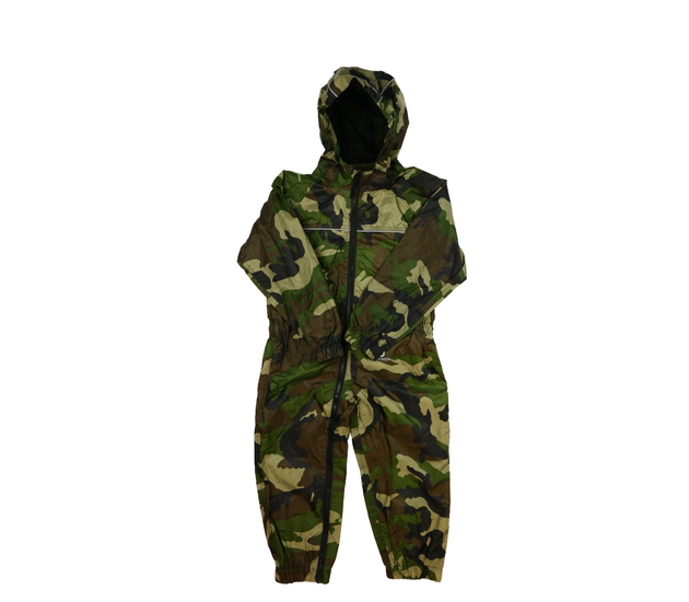 Zelená maskáčová kombinéza do deště 