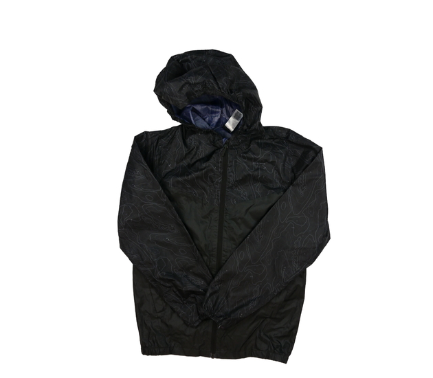 Černá vzorovaná větrovka Decathlon 