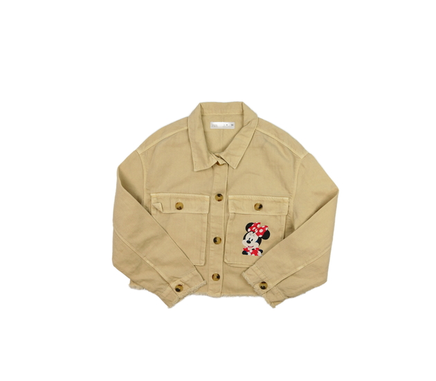 Hnědá crop bunda Minnie Zara