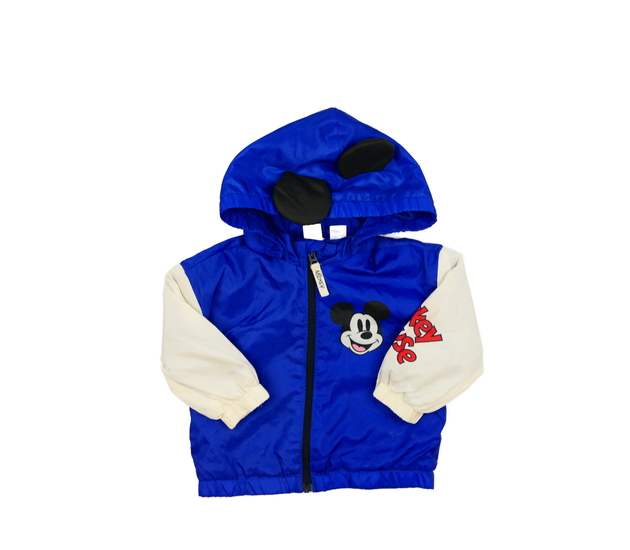 Modro-bílá větrovka Mickey H&M