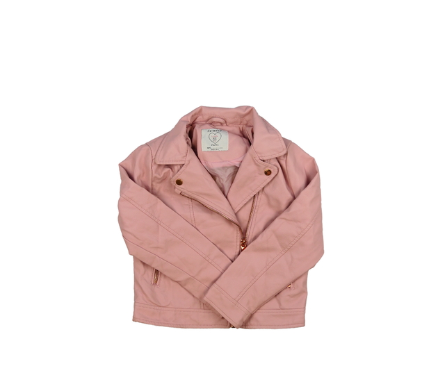 Růžová koženková bunda Primark 