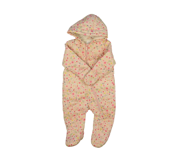 Světlá květinová přechodová kombinéza Primark 