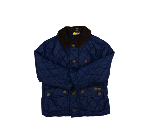 Tmavě modrá prošívaná bunda Ralph Lauren