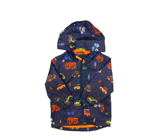 Modrá slabá větrovka s obrázky F&F