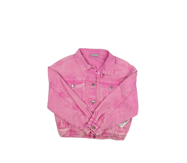 Nová růžová riflová bunda 